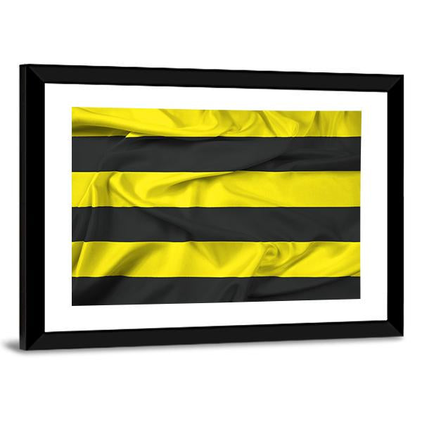 Waving Flag Of Schiedam Netherlands Canvas Wall Art-5 Horizontal-Gallery Wrap-22" x 12"-Tiaracle