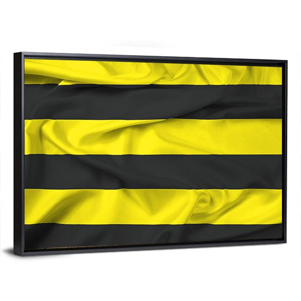 Waving Flag Of Schiedam Netherlands Canvas Wall Art-5 Horizontal-Gallery Wrap-22" x 12"-Tiaracle