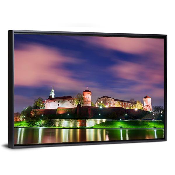 Wawel Castle Canvas Wall Art-5 Horizontal-Gallery Wrap-22" x 12"-Tiaracle