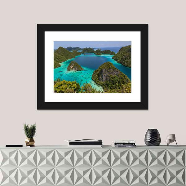 Wayag View PointRaja Ampat Indonesia Canvas Wall Art-1 Piece-Framed Print-30" x 20"-Tiaracle