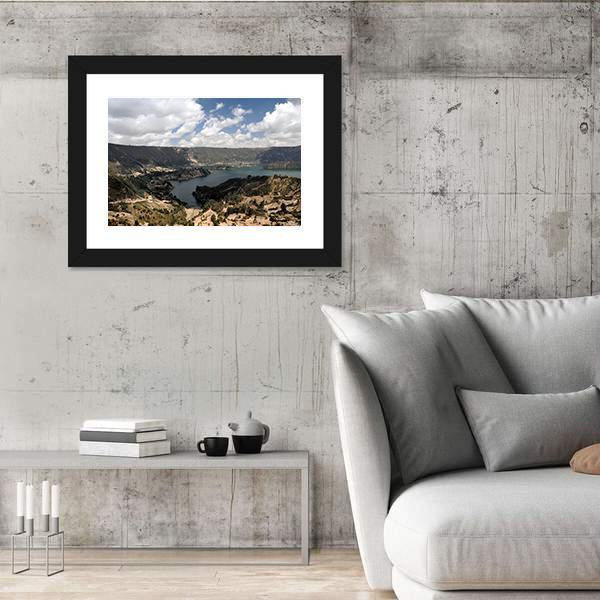 Wenchi Crater Lake Canvas Wall Art-5 Horizontal-Gallery Wrap-22" x 12"-Tiaracle