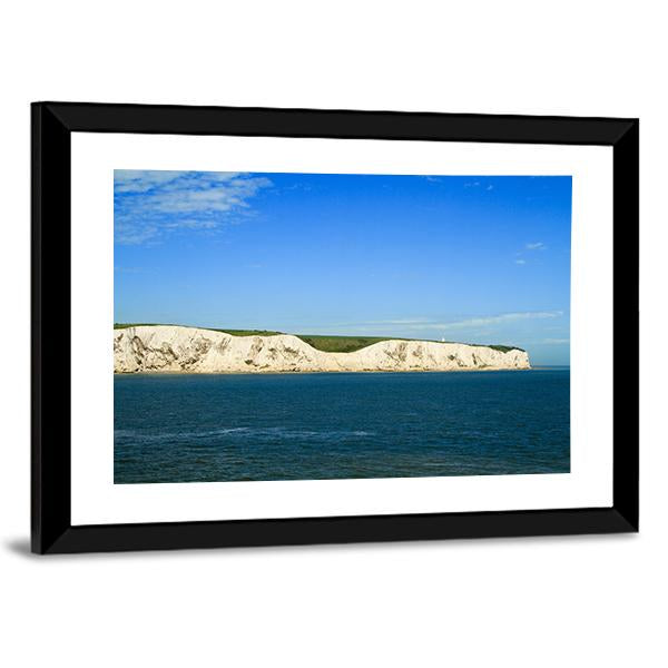 White Cliffs Of Dover From The Sea Canvas Wall Art-3 Horizontal-Gallery Wrap-25" x 16"-Tiaracle