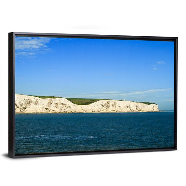 White Cliffs Of Dover From The Sea Canvas Wall Art-5 Horizontal-Gallery Wrap-22" x 12"-Tiaracle