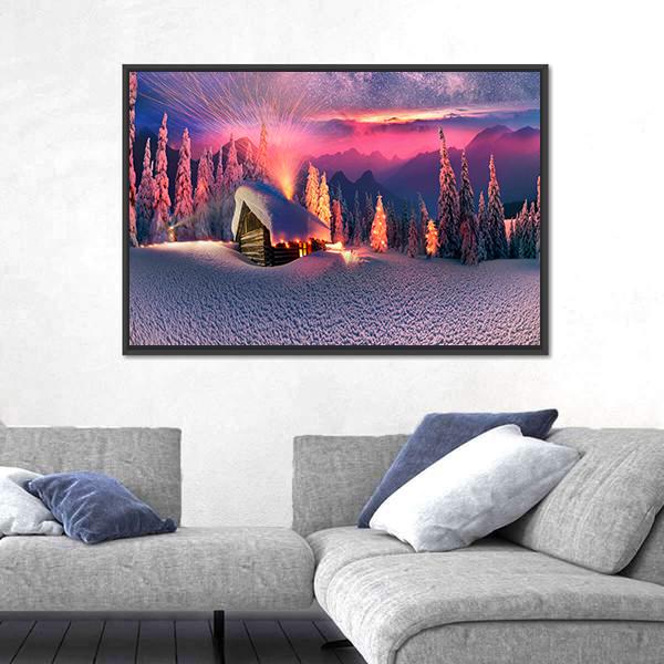Wild Alpine Mountain Canvas Wall Art-5 Horizontal-Gallery Wrap-22" x 12"-Tiaracle