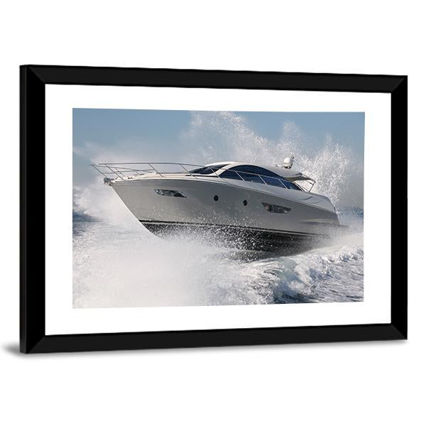 Yacht Jump Canvas Wall Art-5 Horizontal-Gallery Wrap-22" x 12"-Tiaracle