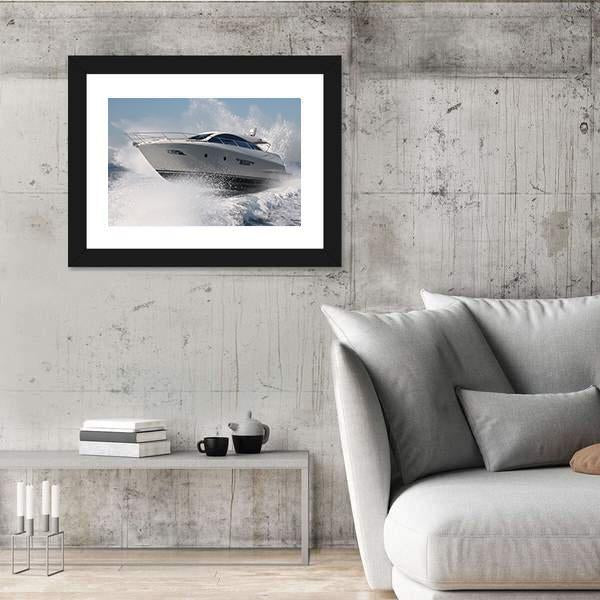 Yacht Jump Canvas Wall Art-5 Horizontal-Gallery Wrap-22" x 12"-Tiaracle