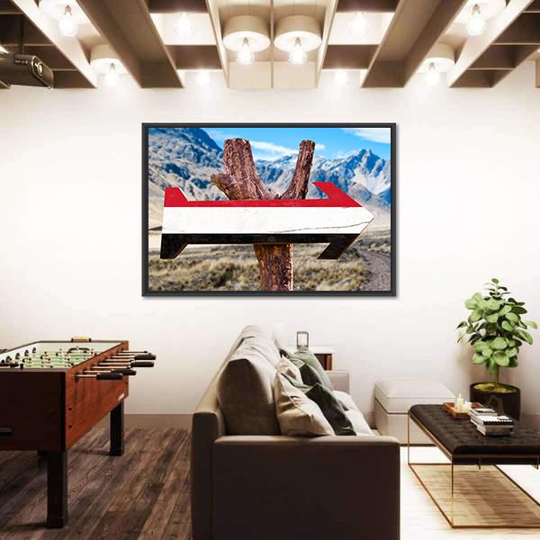 Yemen Flag Sign Canvas Wall Art-5 Horizontal-Gallery Wrap-22" x 12"-Tiaracle