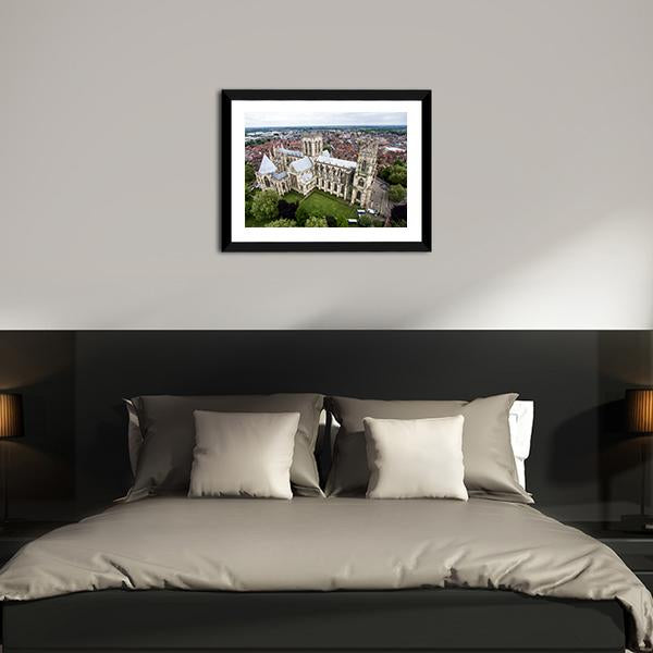 York Minster Cathedral Canvas Wall Art-5 Horizontal-Gallery Wrap-22" x 12"-Tiaracle