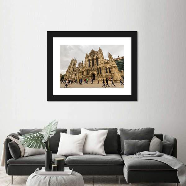 York Minster In UK Canvas Wall Art-5 Horizontal-Gallery Wrap-22" x 12"-Tiaracle
