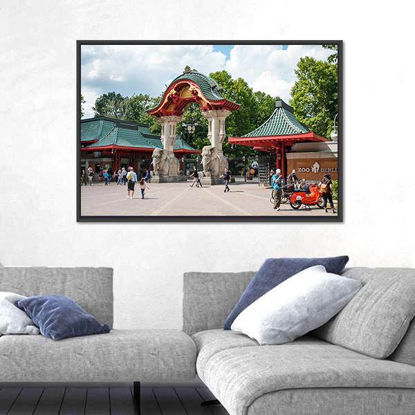 Zoological Garden In Berlin Zoo Canvas Wall Art-5 Horizontal-Gallery Wrap-22" x 12"-Tiaracle