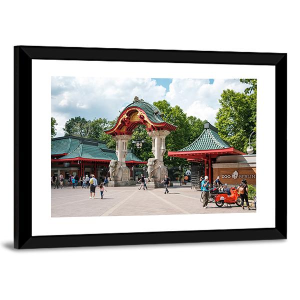 Zoological Garden In Berlin Zoo Canvas Wall Art-5 Horizontal-Gallery Wrap-22" x 12"-Tiaracle