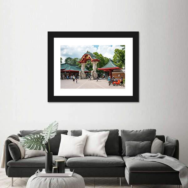 Zoological Garden In Berlin Zoo Canvas Wall Art-5 Horizontal-Gallery Wrap-22" x 12"-Tiaracle