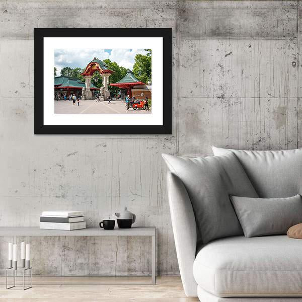 Zoological Garden In Berlin Zoo Canvas Wall Art-5 Horizontal-Gallery Wrap-22" x 12"-Tiaracle