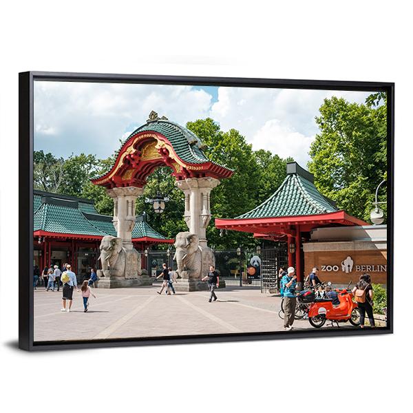 Zoological Garden In Berlin Zoo Canvas Wall Art-5 Horizontal-Gallery Wrap-22" x 12"-Tiaracle