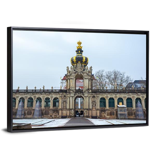 Zwinger Palace Germany Canvas Wall Art-5 Horizontal-Gallery Wrap-22" x 12"-Tiaracle