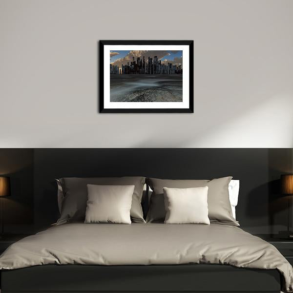 Abandoned City Canvas Wall Art-5 Horizontal-Gallery Wrap-22" x 12"-Tiaracle