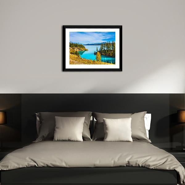 Abraham Lake in Canada Panoramic Canvas Wall Art-1 Piece-36" x 12"-Tiaracle