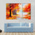 Abstract Autumn Forest Canvas Wall Art-4 Pop-Gallery Wrap-50" x 32"-Tiaracle