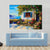 Abstract House Near The Sea Canvas Wall Art-5 Horizontal-Gallery Wrap-22" x 12"-Tiaracle
