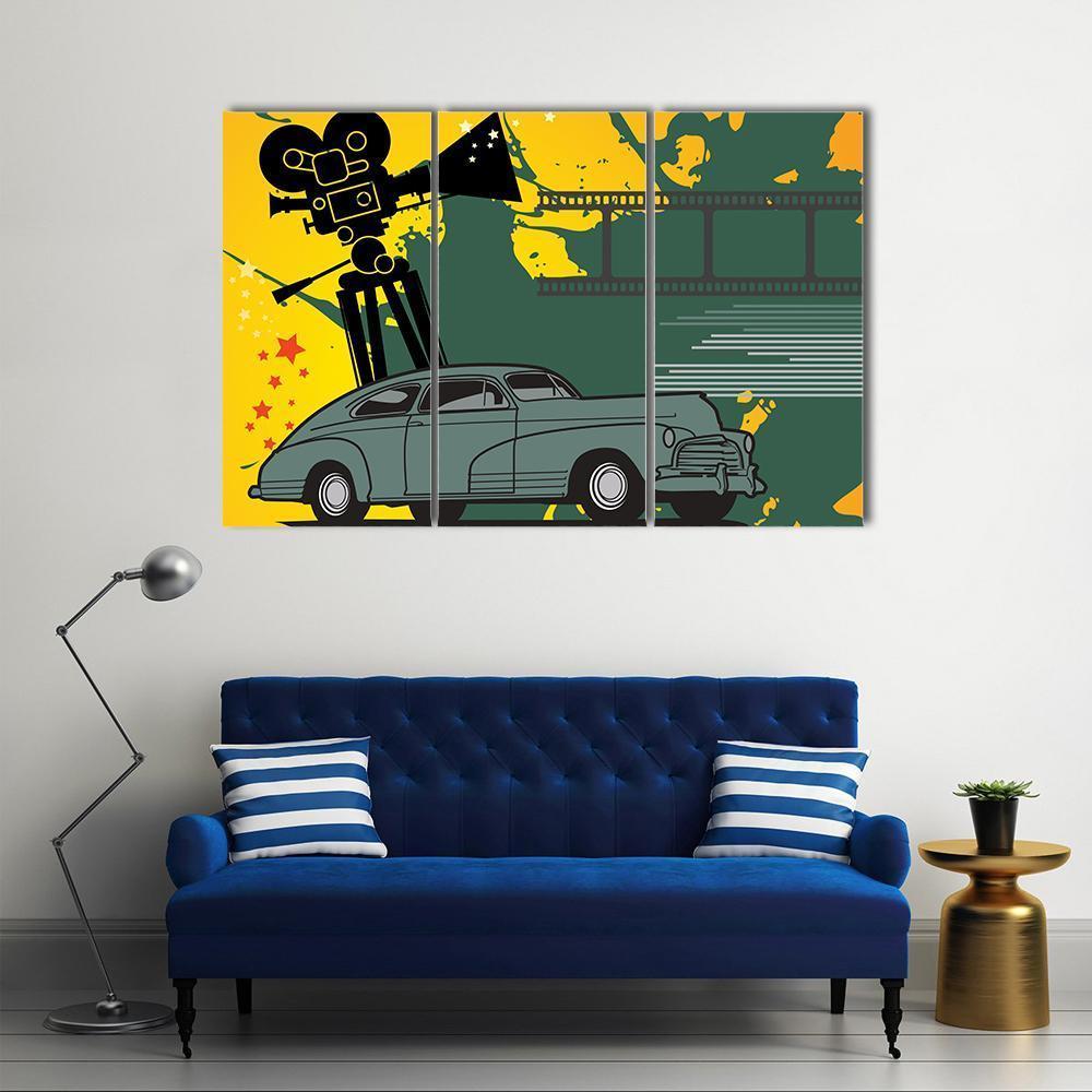 Abstract Of Cinema Canvas Wall Art-3 Horizontal-Gallery Wrap-37" x 24"-Tiaracle