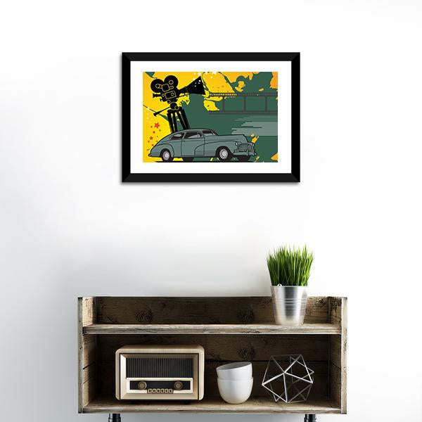 Abstract Of Cinema Canvas Wall Art-1 Piece-Framed Print-20" x 16"-Tiaracle