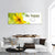 Yellow Flower Panoramic Canvas Wall Art-1 Piece-36" x 12"-Tiaracle