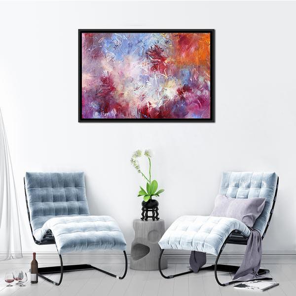 Abstract Oil Paint Texture On Canvas Wall Art-3 Horizontal-Gallery Wrap-25" x 16"-Tiaracle