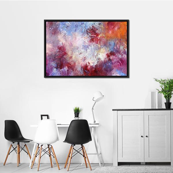 Abstract Oil Paint Texture On Canvas Wall Art-3 Horizontal-Gallery Wrap-25" x 16"-Tiaracle