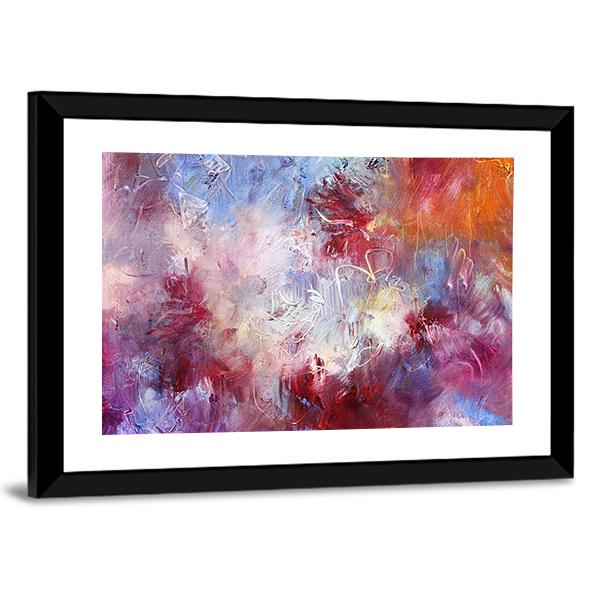 Abstract Oil Paint Texture On Canvas Wall Art-3 Horizontal-Gallery Wrap-25" x 16"-Tiaracle