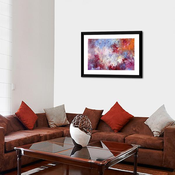 Abstract Oil Paint Texture On Canvas Wall Art-3 Horizontal-Gallery Wrap-25" x 16"-Tiaracle