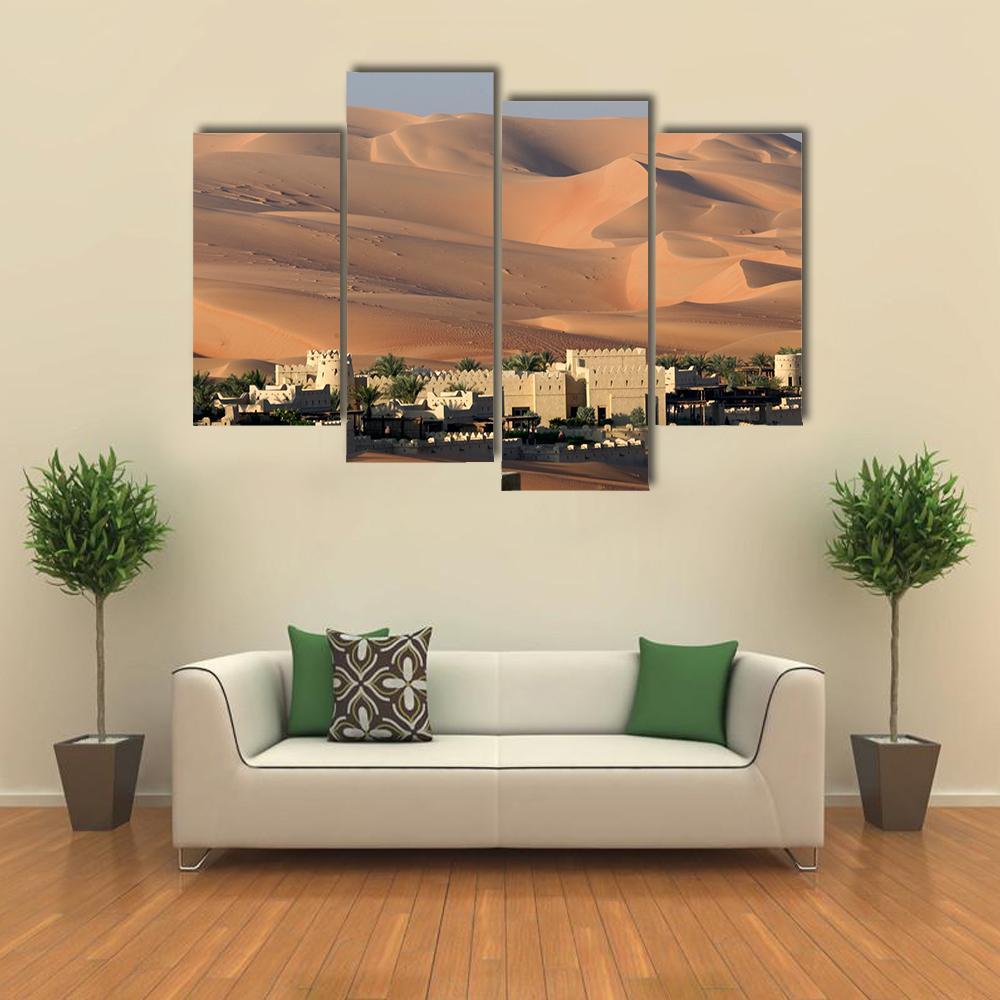 Abu Dhabi Desert Canvas Wall Art-4 Pop-Gallery Wrap-50" x 32"-Tiaracle