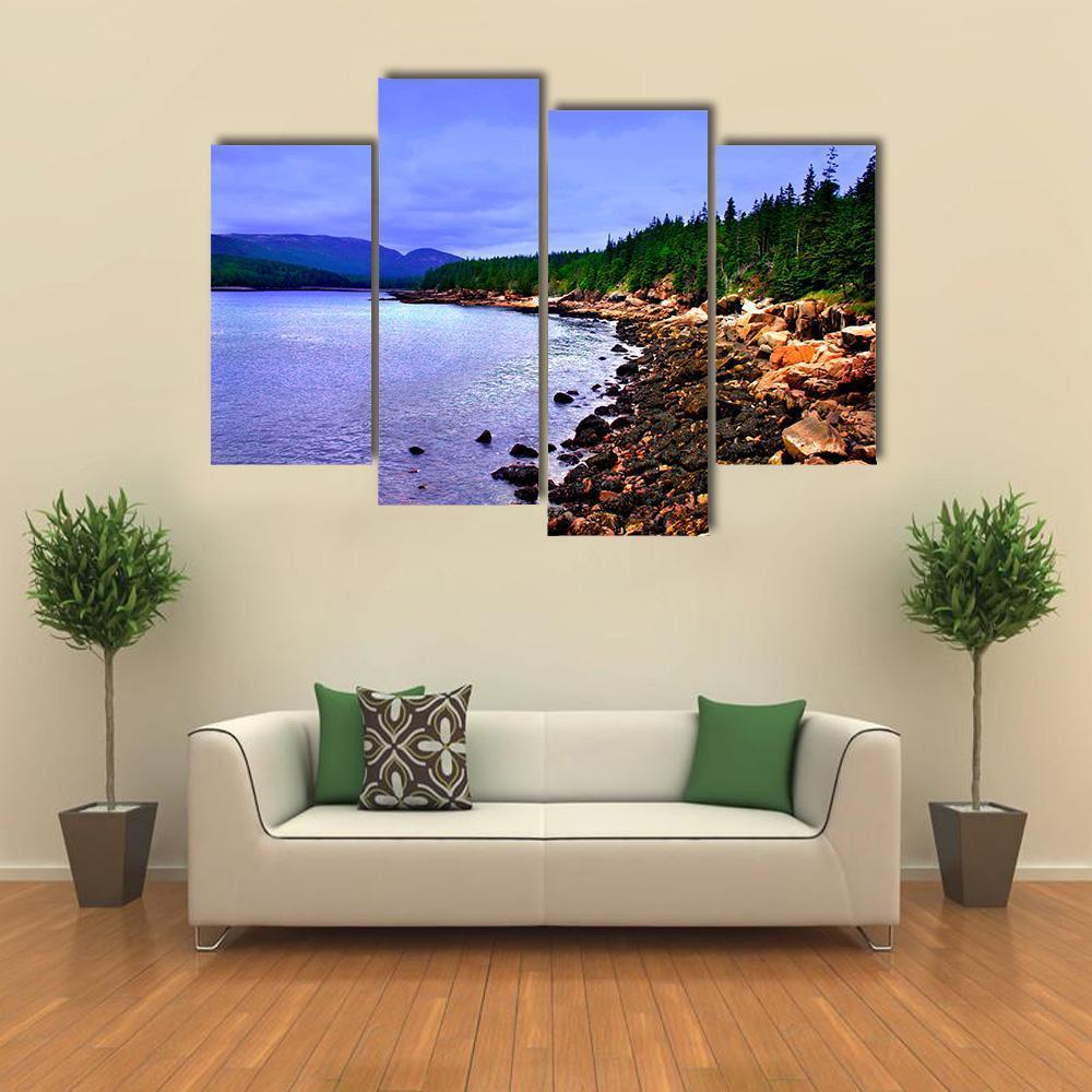 Acadia National Park Canvas Wall Art-4 Pop-Gallery Wrap-50" x 32"-Tiaracle