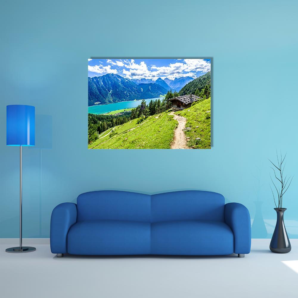 Acehnese Lake Austria Canvas Wall Art-1 Piece-Gallery Wrap-36" x 24"-Tiaracle