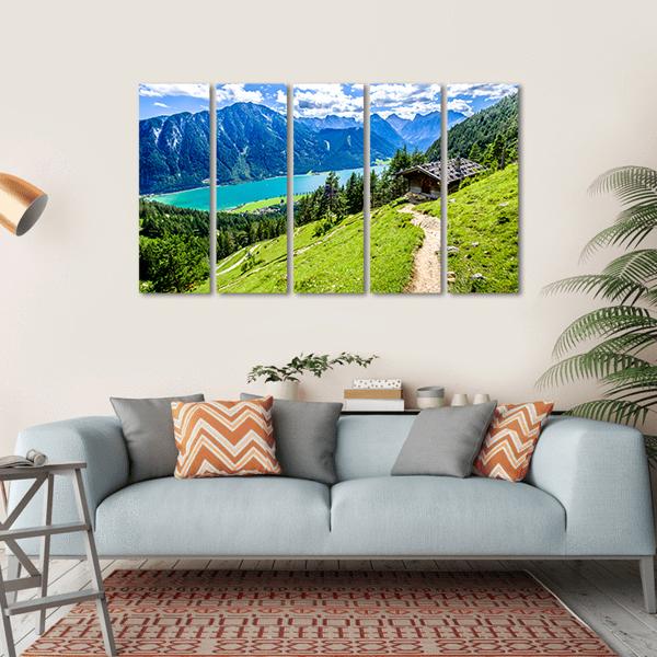 Acehnese Lake Austria Canvas Wall Art-5 Horizontal-Gallery Wrap-22" x 12"-Tiaracle