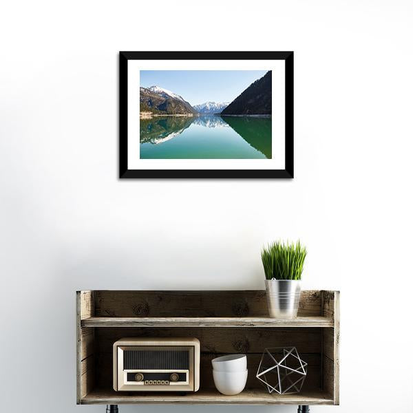 Achensee Lake Austria Canvas Wall Art-1 Piece-Framed Print-20" x 16"-Tiaracle