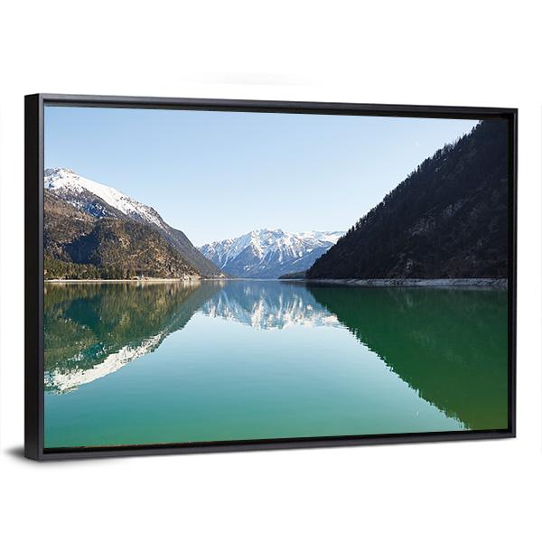 Achensee Lake Austria Canvas Wall Art-3 Horizontal-Gallery Wrap-25" x 16"-Tiaracle
