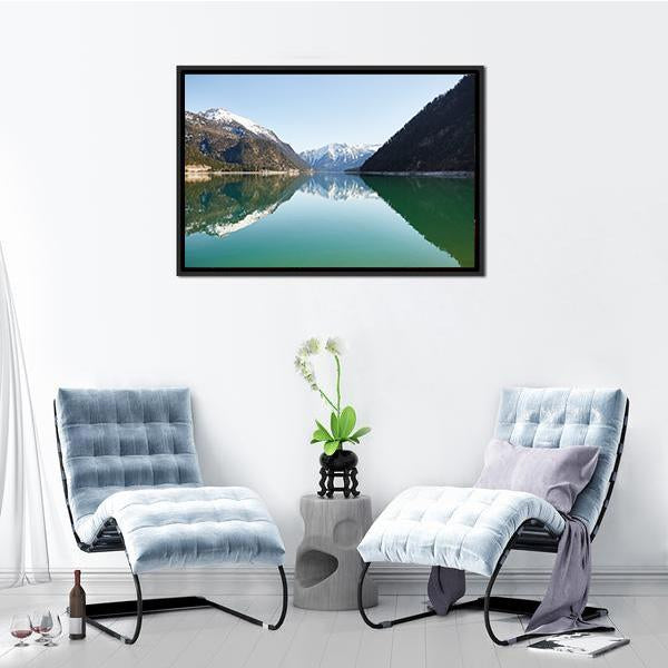 Achensee Lake Austria Canvas Wall Art-3 Horizontal-Gallery Wrap-25" x 16"-Tiaracle