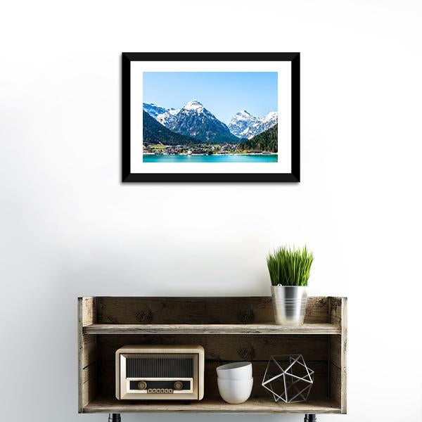 Achensee Lake Canvas Wall Art-1 Piece-Framed Print-20" x 16"-Tiaracle