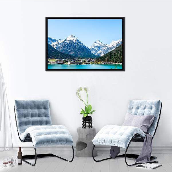 Achensee Lake Canvas Wall Art-5 Horizontal-Gallery Wrap-22" x 12"-Tiaracle