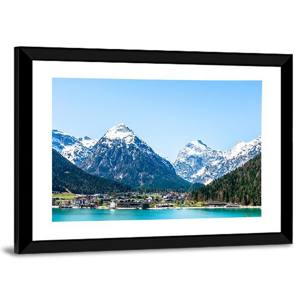 Achensee Lake Canvas Wall Art-3 Horizontal-Gallery Wrap-25" x 16"-Tiaracle