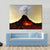 Active Volcano Spews Out Hot Red Lava Canvas Wall Art-4 Horizontal-Gallery Wrap-34" x 24"-Tiaracle