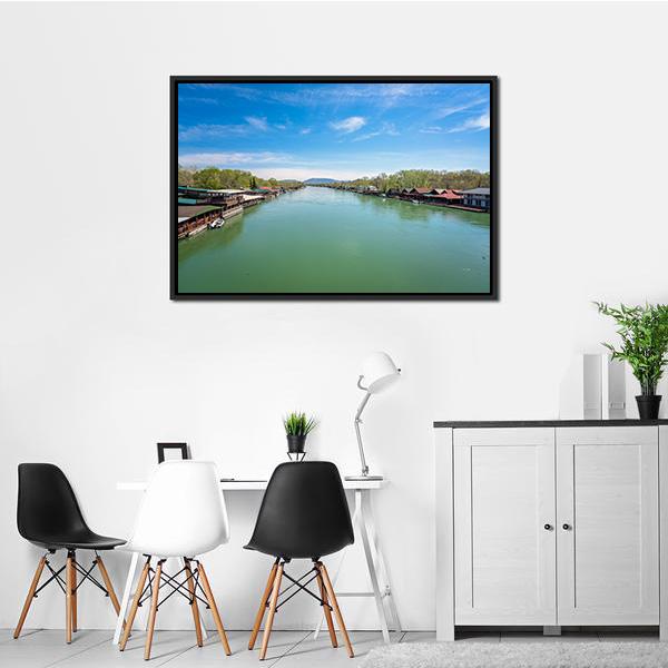 Ada Bojana River Canvas Wall Art-3 Horizontal-Gallery Wrap-25" x 16"-Tiaracle