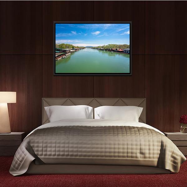 Ada Bojana River Canvas Wall Art-3 Horizontal-Gallery Wrap-25" x 16"-Tiaracle