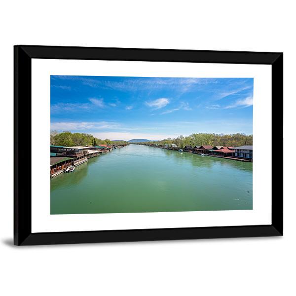 Ada Bojana River Canvas Wall Art-3 Horizontal-Gallery Wrap-25" x 16"-Tiaracle