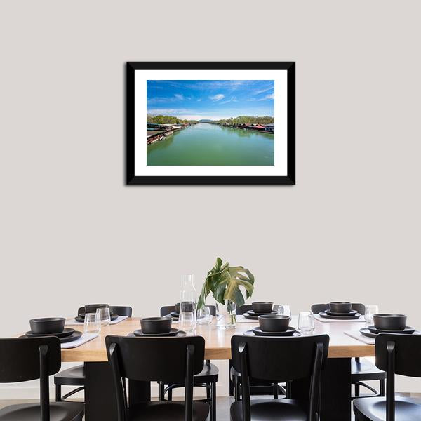 Ada Bojana River Canvas Wall Art-3 Horizontal-Gallery Wrap-25" x 16"-Tiaracle