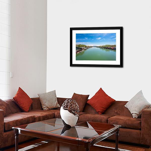 Ada Bojana River Canvas Wall Art-3 Horizontal-Gallery Wrap-25" x 16"-Tiaracle