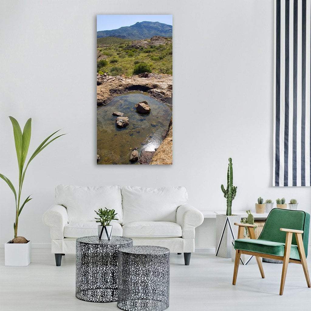 Adventure In Mountains Vertical Canvas Wall Art-1 Vertical-Gallery Wrap-12" x 24"-Tiaracle