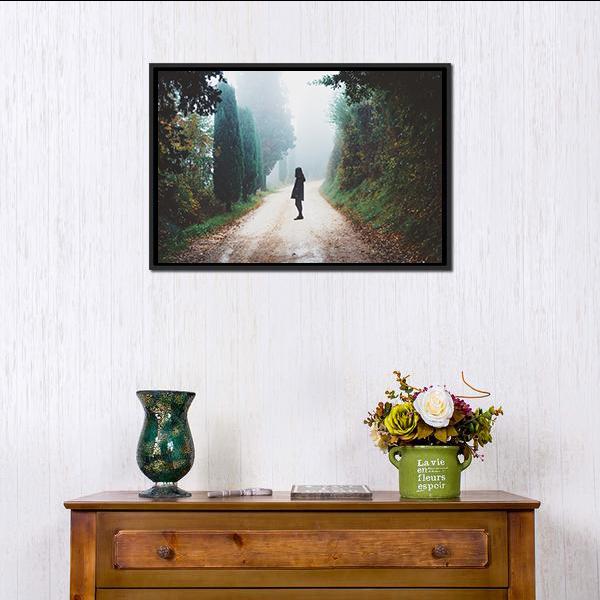 Adventure In Road Vertical Canvas Wall Art-3 Vertical-Gallery Wrap-12" x 25"-Tiaracle