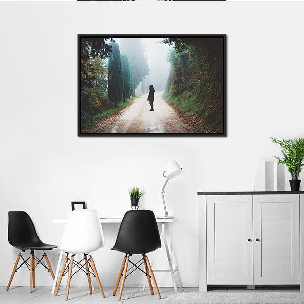 Adventure In Road Vertical Canvas Wall Art-3 Vertical-Gallery Wrap-12" x 25"-Tiaracle