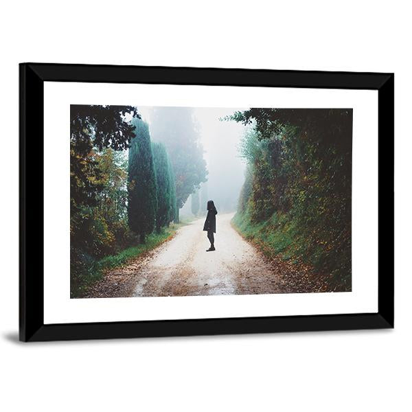 Adventure In Road Vertical Canvas Wall Art-3 Vertical-Gallery Wrap-12" x 25"-Tiaracle